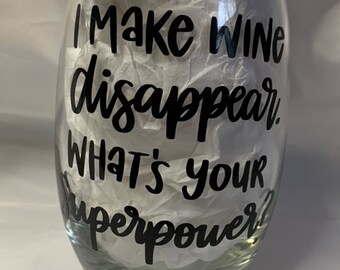 I make wine disappear wine glass
