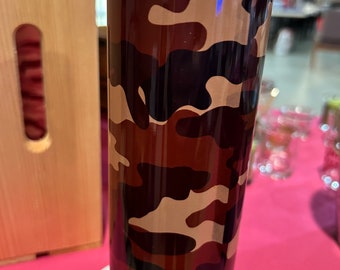 Brown cammo tumbler