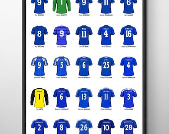 Chelsea Football Legends Poster Print: Soccer Wall Art Gift