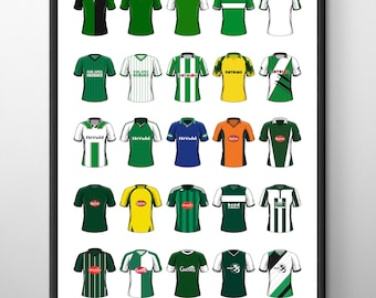 Plymouth | Classic Football Shirts | Football Print | Wall Art Poster | Birthday | Christmas | Gifts For Boys