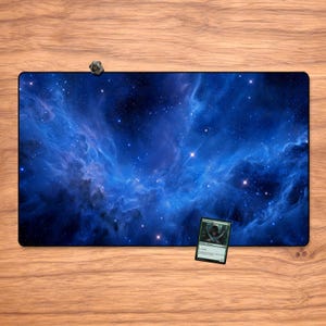 MTG Playmat - Blue Space 23.6" x 13.8" MTG, Magic The Gathering Card Playmat