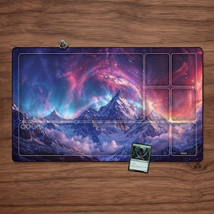 Mountain Playmat - Featuring Zones 23.6&quot; x 13.8&quot; MTG, TCG, Magic The Gathering Card Playmat