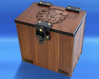 Deck Box MTG: Cats Theme, 100+ Cards, Dice Tray — Magic The Gathering