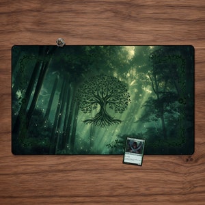 Forest Magic Playmat: TCG Card Game Mat (23.6&quot; x 13.8&quot;)