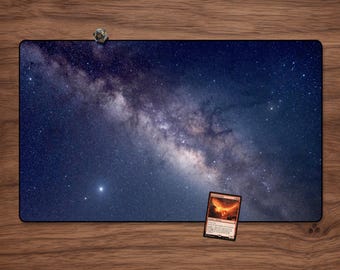 Milkyway Galaxy Playmat (No AI) 23.6" x 13.8" MTG and other TCGs Tabletop Accessory