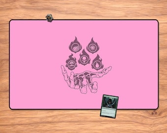 Pink Necromancer Playmat (no AI) – Stitched Edge Magic the