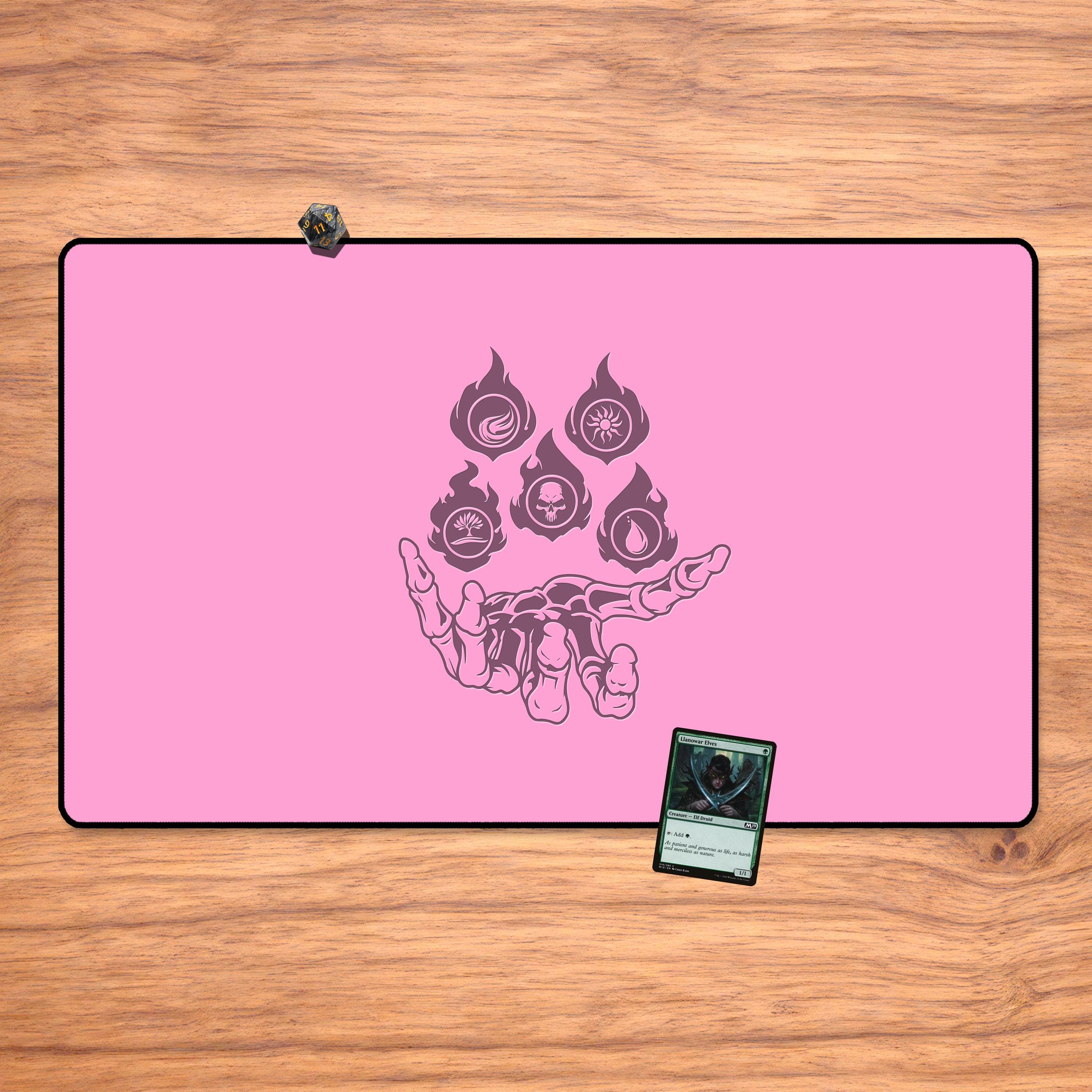 Pink Necromancer Playmat (no AI) – Stitched Edge Magic the