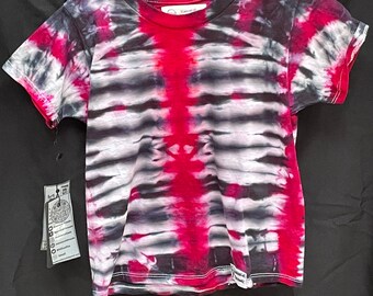 XS Tie Dye Kinder T-Shirt rot sci-fi