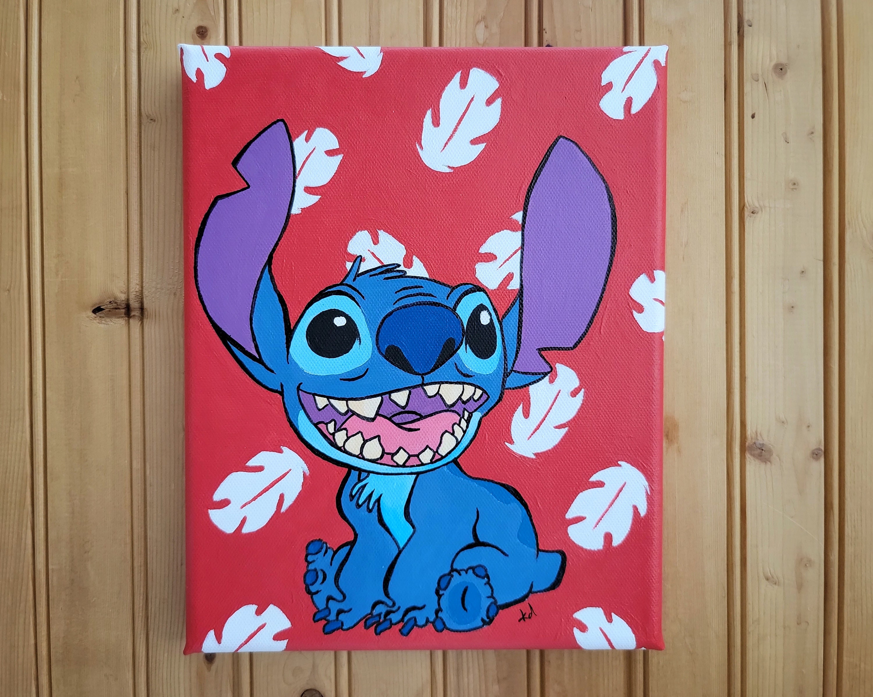 Super Stitch Underwear on Head Sticking Out Tongue Acrylic Painting 8x10  Silly Cute Painting Wall Art Room Decor -  Canada