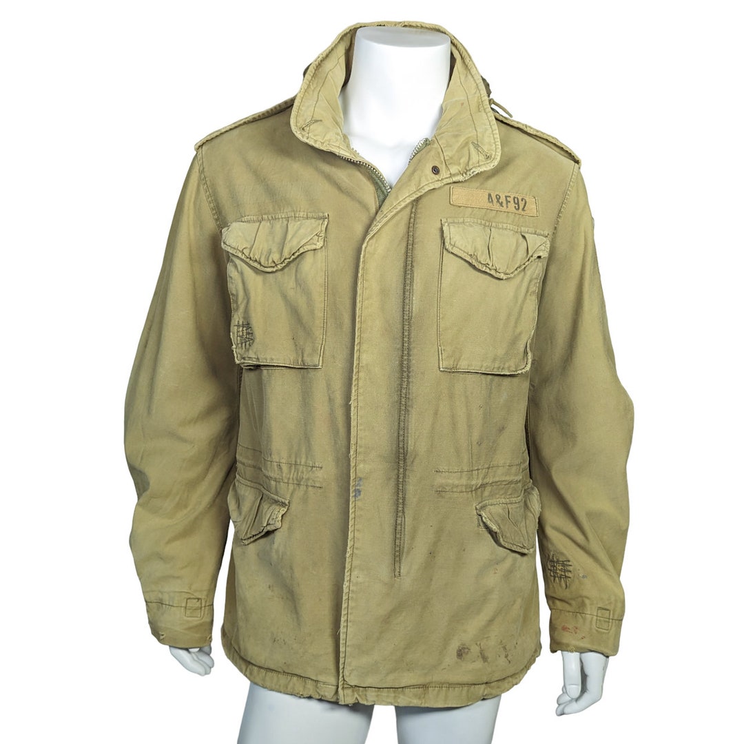 Vintage Men s Abercrombie Fitch Sawtooth Military Jacket M Etsy