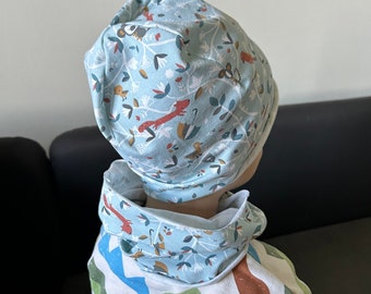 Cappellino e scaldacollo per bambini | primaverile leggero