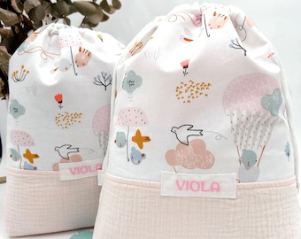Personalized nursery diaper bag | Drawstring diaper bag | Nursery set available upon request