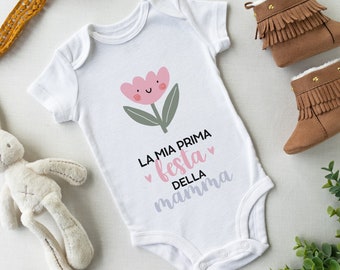 body neonato personalizzato "la miglior mamma del mondo" | Idea regalo festa della mamma