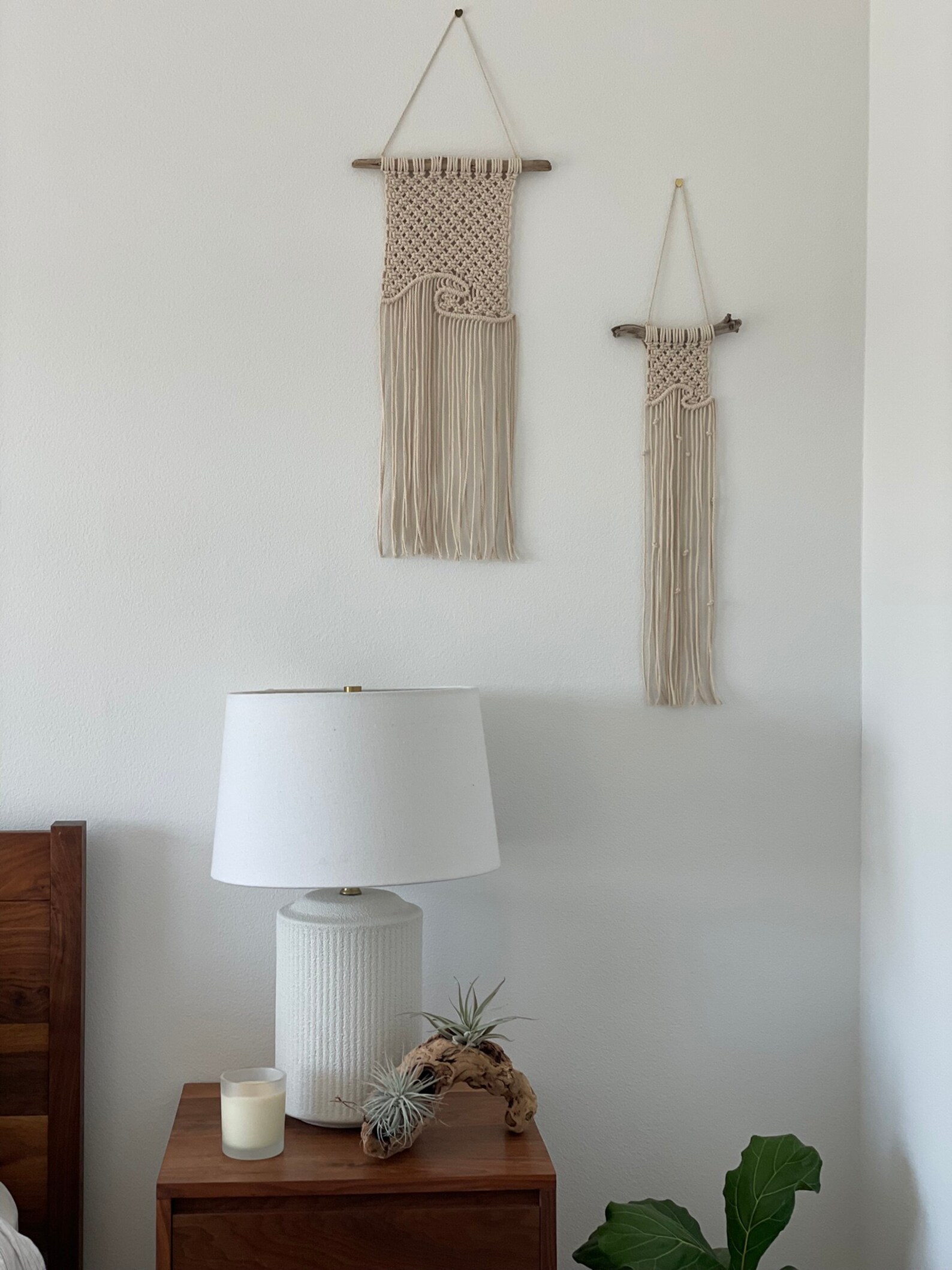 Macrame Wave Pattern Cotton Wall Hanging - Etsy