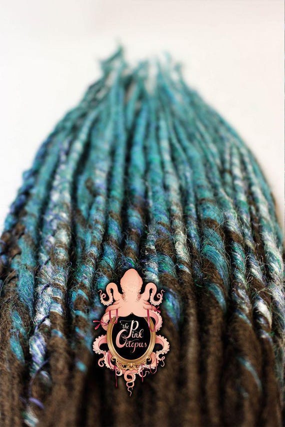 Set of 40 Handmade Dreadlocks Xfull Set of 40 Bright Pastel Blends Dreads, Pink, Blue  main image 3