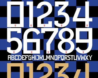 Croatia Away World Cup 2026 Font SVG PDF