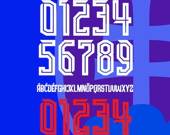 Slovakia Euro 2024 Font SVG PDF
