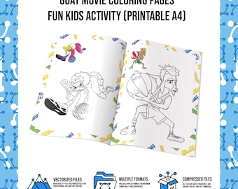 GOAT Movie Coloring Pages | Fun Kids Activity (Printable A4)
