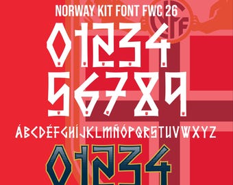 Norway FWC 2026 Kit Font SVG and PDF