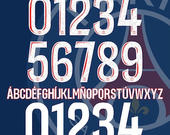 PSG 2024-2025 Font SVG PDF