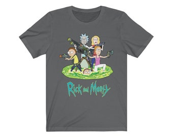 Rick and Morty Cartoon Movie Adventure Space Kids Unisex Boys Girls T-shirt 214 