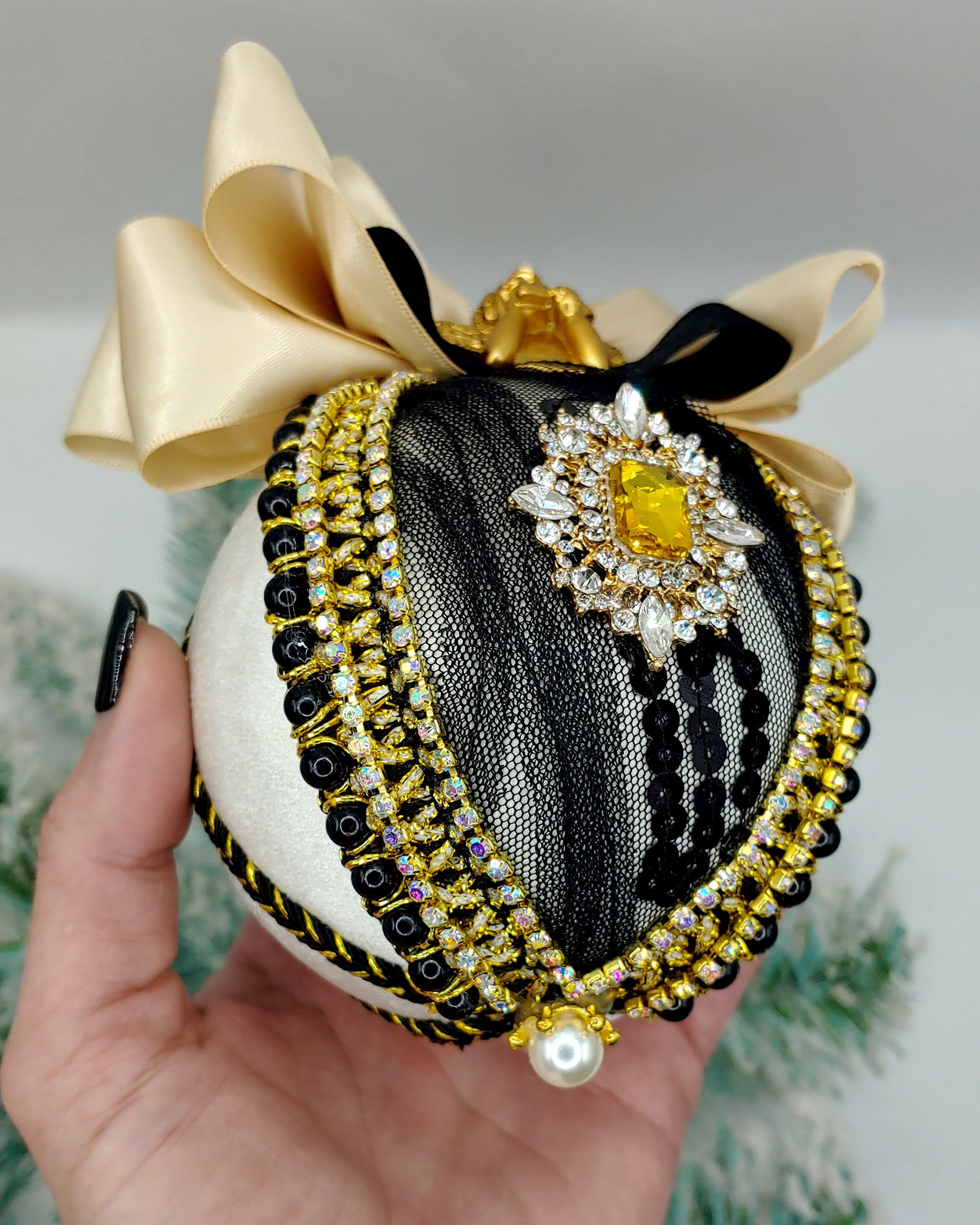 Christmas Baubles Victorian Ornaments Luxury Decoration Etsy