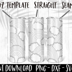 Rainbow Tumbler Template svg, Burst Template svg, Burst Tumbler svg, Tumbler Tape Template, peekaboo svg, double sided tape tumbler