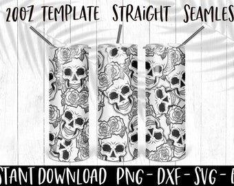 Skull and Roses Tumbler Template svg, Burst Template svg, Burst Tumbler svg, Tumbler Tape Template, peekaboo svg, double sided tape tumbler