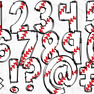 Baseball Doodle Alphabet PNG, Alphabet Letters PNG Bundle, Hand Drawn ...