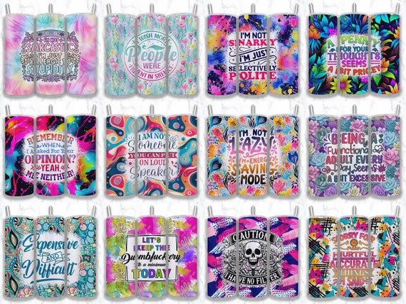 Sarcastic 20 oz Skinny Tumbler Sublimation Design, Funny Tumbler Wrap, Cheeky Wrap Sublimation, Sarcasm Tumbler Wrap Designs