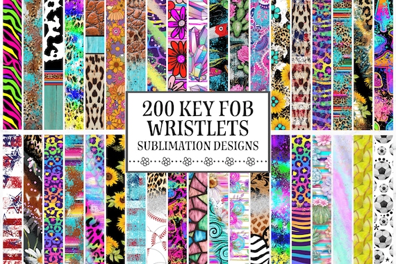 Key Fob Bundle, Wristlet Sublimation Designs, Fob Wristlet Designs, Key Chain Design, Retro Key Fob, Keychain Wristlet Sublimation Design