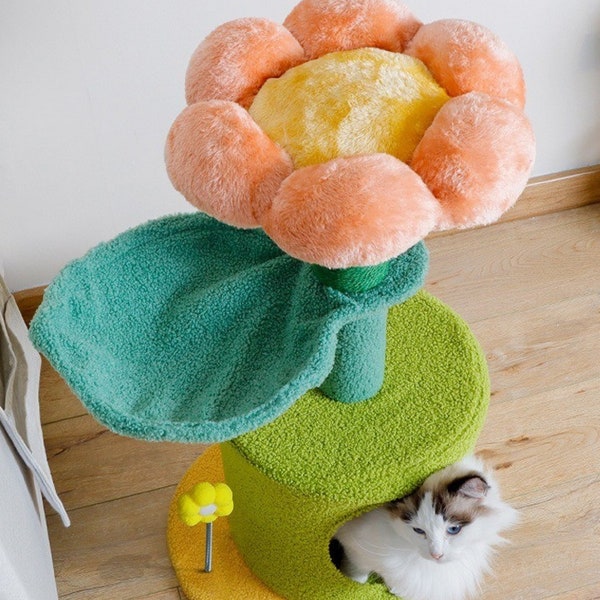 Flower Cat Tree Etsy