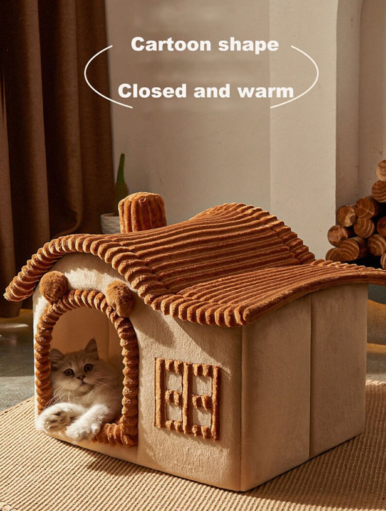 Foldable Dog House Kennel Bed Mat for Small Medium Dogs Cats Etsy