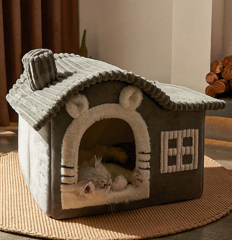 Foldable Dog House Kennel Bed Mat for Small Medium Dogs Cats Etsy