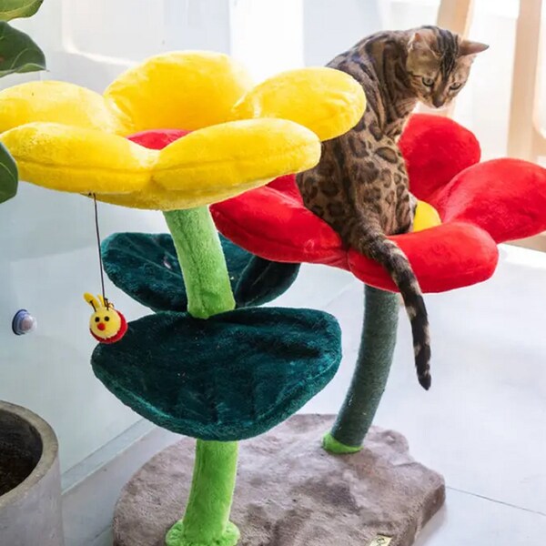 Flower Cat Tree Etsy