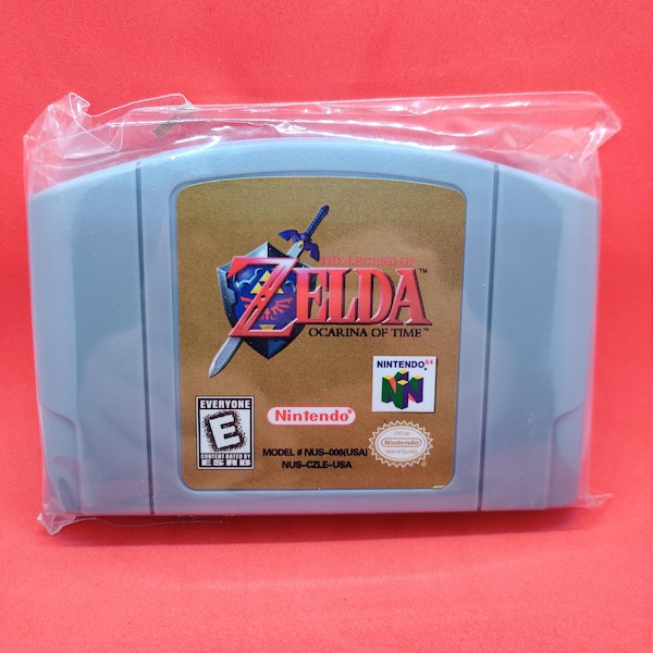 The Legend Of Zelda Ocarina Of Time - N64 Game Cartridge
