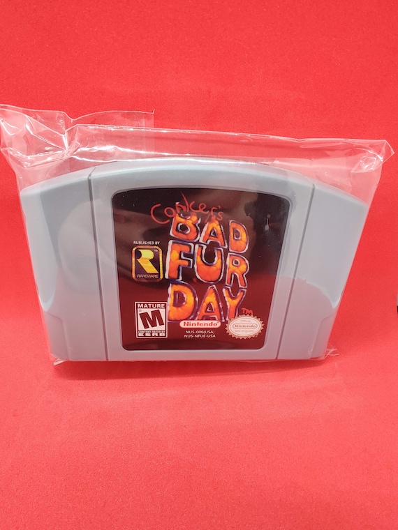 Conker's Bad Fur Day N64 Game Cartridge Etsy