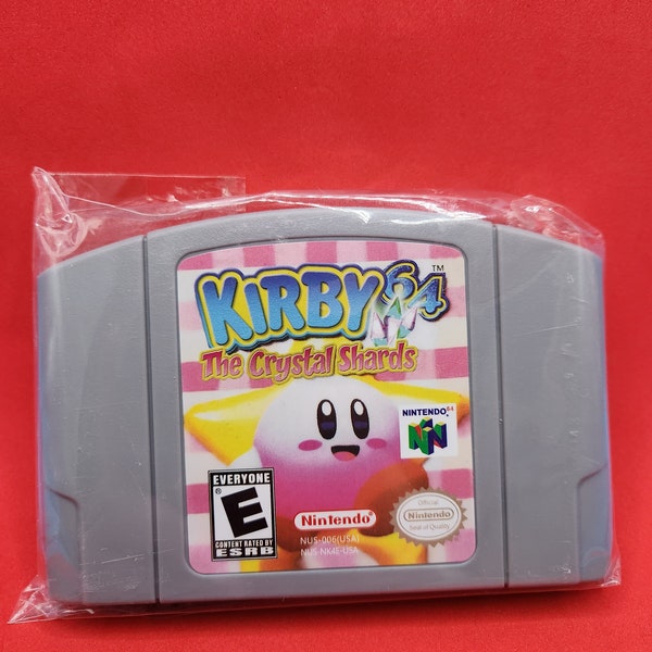 Kirby 64: The Crystal Shards - N64 Game Cartridge