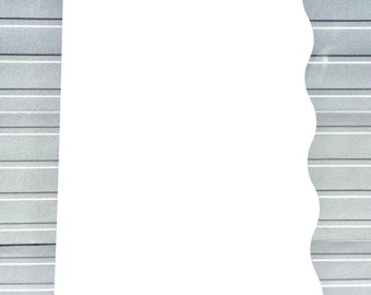 Half-Wavy Acrylic Blank Welcome Sign