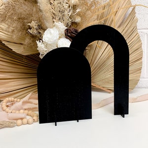 Doppelter Bogen Acrylglas Blanko Tischschild
