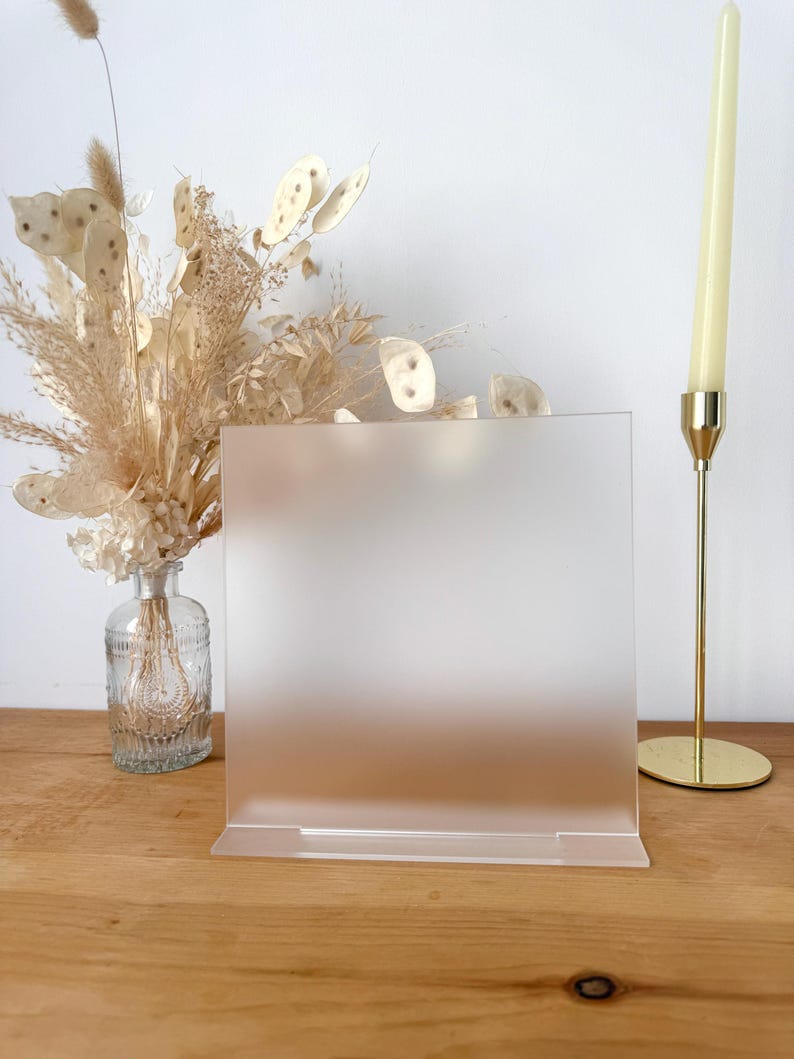 Square - Acrylic Blank Table Sign - Etsy