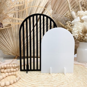Double Gateway Arch Acrylic Blank Table Sign
