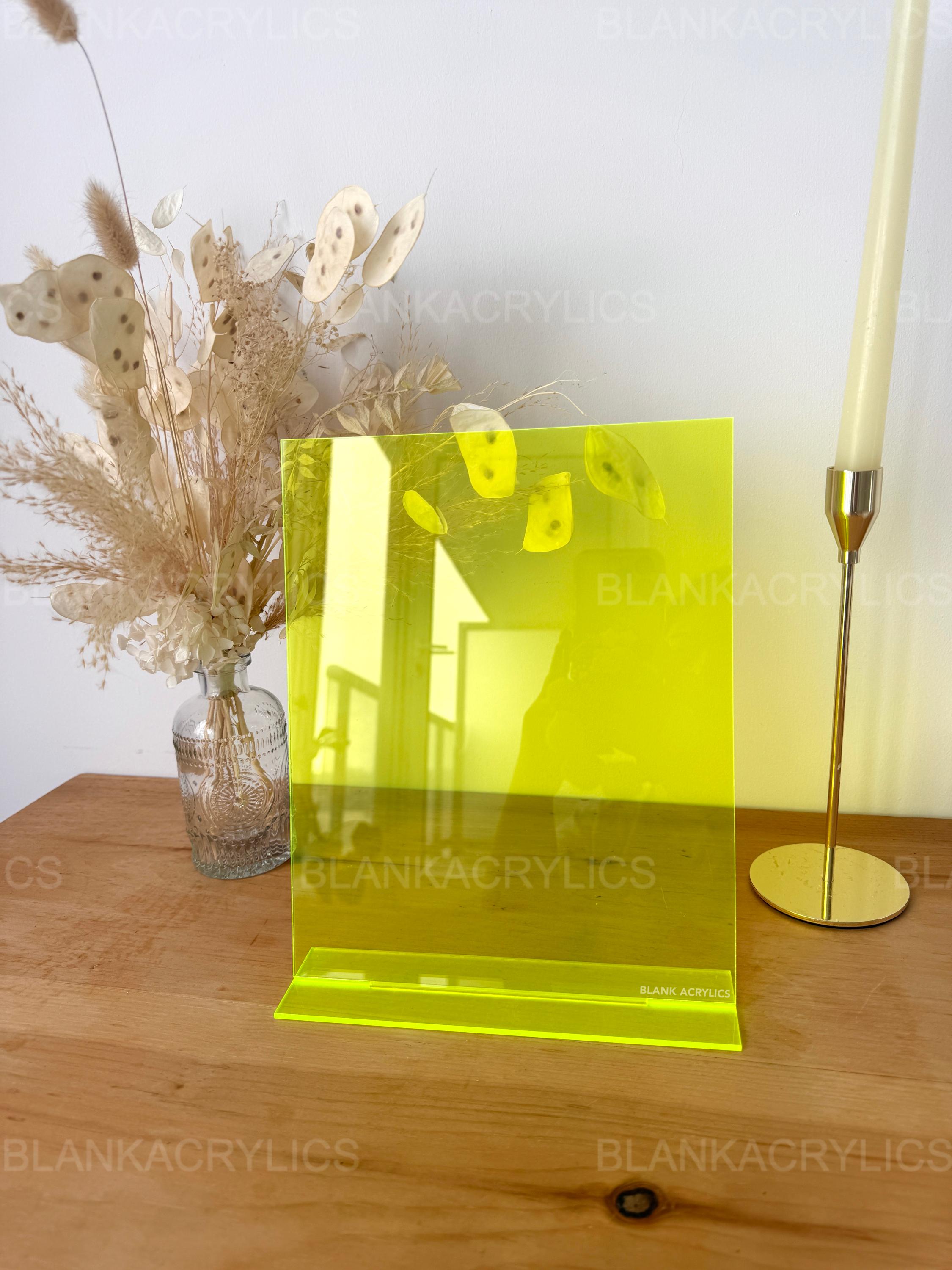 Rectangle - Acrylic Blank Table Sign - Etsy