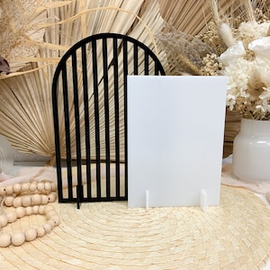 Double Gateway Arch Acrylic Blank Table Sign - Arch Gateway + Rectangle Sign