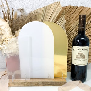 Tri-Arch Acrylic Blank Table Sign