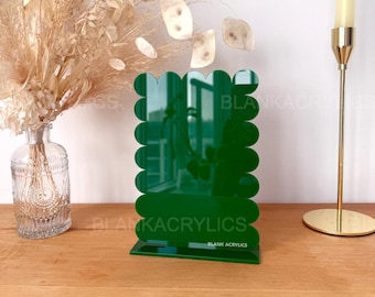 Scalloped Rectangle - Acryl Tischschild