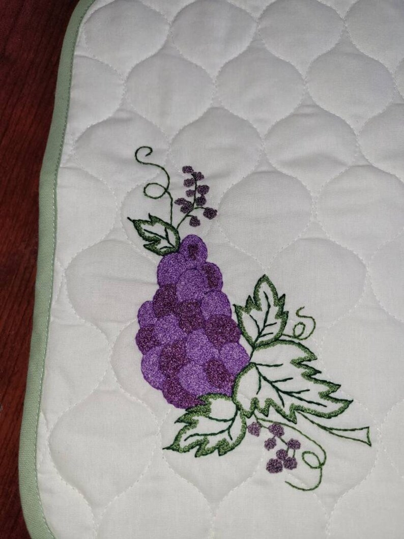 Embroidered Placemats Etsy