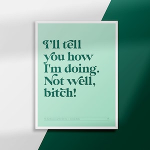 The Real Housewives of New York City (RHONY) | Dorinda Medley | I’ll tell you how I'm doing... | Poster Art Print | Digital Download