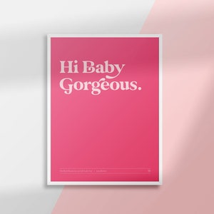 The Real Housewives of Salt Lake City (RHOSLC) | Lisa Barlow | Hi Baby Gorgeous | Poster Art Print | Digital Download
