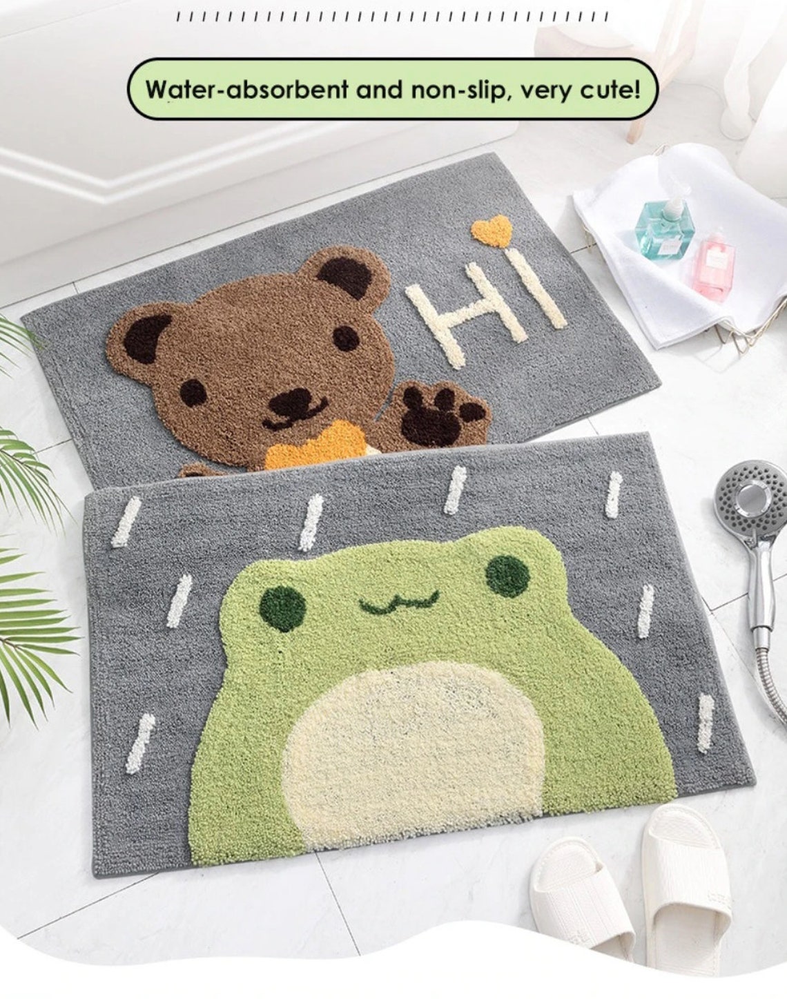 CUTE Kawaii Bath Mat Home Decoration Door Mat Non-slip - Etsy
